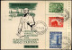 Bijzonder Postzegelblad 823/25 - Onthulling Borstbeeld Kunstschilder Baron Franz Courtens - Lettres & Documents