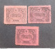 TURKEY OTTOMAN العثماني التركي Türkiye 1913 POSTAGE DUE CAT UNIF 46-49-50 - Oblitérés