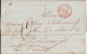 1840 - CHILI / MARITIME - LETTRE SC De SANTIAGO Par PAQUEBOT Avec ENTREE OUTREMER PAR PAUILLAC => BORDEAUX - Poste Maritime