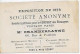 Carte Société Pour Le Confort Des étrangers Visitant Paris 66 Rue De Ponthieu - Exposition De 1878 - Arrondissement: 08