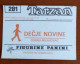#14 TARZAN Panini Sticker (Printed In Yugoslavia - Decje Novine) RARE - Autres & Non Classés
