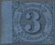 Thurn & Taxis - Marken Und Briefe: 1851, 3 Kr Schwarz Auf Dunkelblau, Allseits V - Sonstige & Ohne Zuordnung