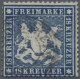 Württemberg - Marken Und Briefe: 1861, 18 Kr. Blau (ArGe PF IV), Sauber Gestempe - Autres & Non Classés