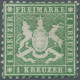 Württemberg - Marken Und Briefe: 1863, 1 Kr Dunkelgrün, Tieffarbiges, Ungebrauch - Sonstige & Ohne Zuordnung