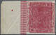 Deutsches Reich - Germania: 1900 10 Pf. Rot Mit Seitenrand Links, UNGEZÄHNT Mit - Neufs