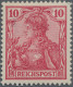 Deutsches Reich - Germania: 1900, 10 Pf Germania In Der Seltenen B-Farbe (dunkel - Neufs