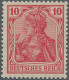Deutsches Reich - Germania: 1905, Germania-Friedensdruck, 10 Pf In Der Guten D-F - Neufs