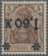 Deutsches Reich - Inflation: 1921 Germania "1,60 M" Auf 5 (Pf) Gelbbraun Mit Glä - Nuevos