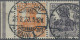 Deutsches Reich - Zusammendrucke: 1917, Germania 7½ Pfg. Rötlichorange+15 Pfg. G - Zusammendrucke