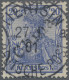Deutsche Post In China: 1901, Germania 20 Pfg. Lilaultramarin Mit Handstempelauf - Chine (bureaux)