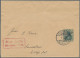 Deutsche Post In Der Türkei - Stempel: "Aus Jaffa Deutsche Post", Ra2 In Rot Als - Turkse Rijk (kantoren)