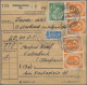 Bundesrepublik Deutschland: 1951, 6 Pfg. Posthorn, Zwei Senkrechte 8er-Blocks Zu - Covers & Documents