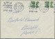 Bundesrepublik Deutschland: 1959, Heuss III, 10 (Pf), 2 Marken, Extrem Verschnit - Lettres & Documents