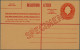 Delcampe - Australia - Postal Stationery: 1920/1928, Registration Envelopes KGV: Sideways 5 - Entiers Postaux