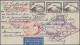 Air Mail - Germany: 1912/1940 (ca.), Konvolut Von 87 Briefen Flug- Und Zeppelinp - Luchtpost & Zeppelin