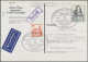 Air Mail - Germany: 1956/1990, Vielseitiger Posten Von Ca. 460 Briefen Und Karte - Luft- Und Zeppelinpost