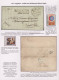 Disinfection Mail: 1830/1910 (ca.), Five Disinfected Entires, E.g. Circular Mark - Autres & Non Classés