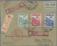 Bulgaria: 1932, Airmail Issue "International Airmail Exhibition Strasbourg", Lot - Lettres & Documents