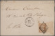 France: 1849/1853 Group Of 14 Covers Franked By Imperf Ceres Or Napoleon Stamps - Collections