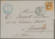 France: 1870/1875 Ceres: 12 Covers (one Postcard) Franked By Perf. Ceres Stamps - Collections