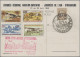 Delcampe - France: 1920/1946, Airmail-related, Lot Of Seven Covers/cards, Incl. 1920 Surcha - Collections