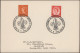 Delcampe - Great Britain - Post Marks: 1955/1967, Balance Of Apprx. 156 Entires Bearing Cel - Poststempel