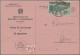Italy: 1949/1952, Lot Of Eight Commercial Covers/cards Bearing Commemoratives: S - Collections