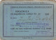 Narrow Gauge Railway Zagreb - Samobor Croatia Annual Train Ticket Year 1940 - Europa
