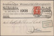 Schweiz - Privatganzsachen: 1908, Bestand Von Rund 170 Gebrauchten Nachnahme-Pri - Entiers Postaux