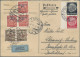 Slovakia: 1939/1940, Lot Of 13 Returned Airmail Reply Cards To Chemnitz/Germany, - Lettres & Documents