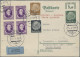 Slovakia: 1939/1940, Lot Of 13 Returned Airmail Reply Cards To Chemnitz/Germany, - Lettres & Documents