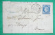 N°60A GC 4213 VILLAMBLARD DORDOGNE POUR AVIZE MARNE 1874 LETTRE COVER FRANCE - 1849-1876: Période Classique