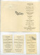 Braine-L'Alleud : DINER Communion Solennelle : Monique Kégelart 1938 +  3 Images Communion   ( 16.5 X 10.5 Cm ) - Menus