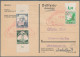 Deutsches Reich - 3. Reich: 1935, Lot Von Vier Aus Polen Zurückgelaufenen Antwor - Cartas & Documentos
