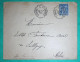 N°90 SAGE CONVOYEUR LIGNE COSNE A BOURGES POUR SUBLIGNY CHER 1899 LETTRE COVER FRANCE - Poste Ferroviaire