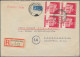 Bizone: 1948/49, Interessanter Posten Von 28 Belegen Mit Einzel-, Mehrfach- Und - Andere & Zonder Classificatie