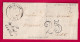 CURSIVE 18 LA ROCHE CANILLAC CORREZE T13 ARGENTAT BOITE RURALE I ST MATIN LA MEANNE POUR MAURIAC CANTAL IND 13 LETTRE - 1801-1848: Précurseurs XIX