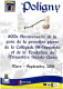 (Divers). Document Historique. Poligny (Jura) Programme 600 Anniversaire St Hippolyte & Jacobins & Autocollant - Documents Historiques