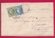 N°53 60 CAD TYPE 17 LAPLEAU CORREZE BANDE PAPIERS AFFAIRES POUR JARNAC CHARENTE LETTRE 1875 - 1849-1876: Période Classique
