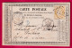 N°59 GC 4232 LA VILLEDIEU DU CLAIN VIENNE POUR POITIERS CARTE PRECURSEUR LETTRE - 1849-1876: Période Classique