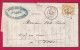 N°59 GC 262 AVIZE MARNE BOITE RURALE J MONTHELON POUR AVIZE 1874 LETTRE - 1849-1876: Période Classique