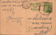 India Postal Stationery Ashoka 10p Delhi Cds - Ansichtskarten