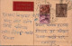 India Postal Stationery Ashoka 6p Plane - Cartes Postales