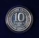 Superbe Pièce De 10F Argent De 1987 Millenaire Capetien En Coffret+certificat - 10 Francs