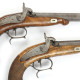 Matched Pair Of Belgian Dueling Pistols - Armas De Colección