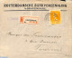 Netherlands 1924 Registered Cover From Utrecht To Tilburg. AANGETEKEND Postmark. , Postal History - Covers & Documents