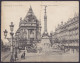 Carte Postale Bruxelles Monument Anspach Grand Format Affr. Paire N°83 Càd "BRUXELLES /15 AOUT 1909/ DEPART" Pour Et Tax - 1893-1907 Armarios