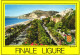 FINALE LIGURE, SAVONA, LIGURIA, ARCHITECTURE, MOUNTAIN, PARK, CARS, BEACH, EMBLEM, ITALY, POSTCARD - Savona