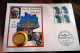 GERMANY 1990, Numismatic FDC Of The REUNIFICATION COIN Cover With Cracked Golden Mark. - Andere & Zonder Classificatie