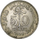 Sri Lanka , George V, 50 Cents, 1922, Calcutta, Argent, TTB+, KM:109a - Kolonies